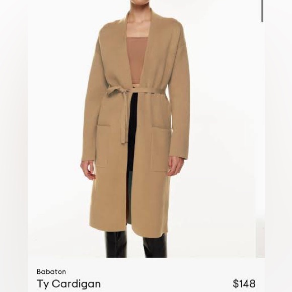 Babaton Sweaters - Aritzia Babaton TY Wrap Cardigan